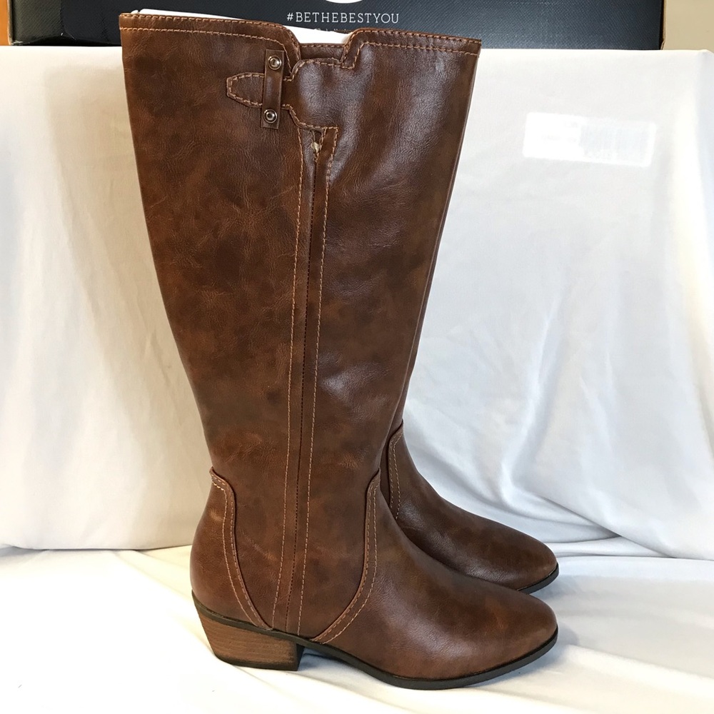Dr. Scholl's Brilliance Wide-Calf Tall Boots 7.5 W - Picture 4 of 13